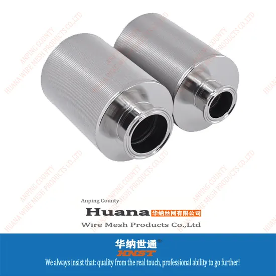 Customized 1-20 Inch Stainless Steel 304/316 Sintered Wire Mesh Cylindrical Filters